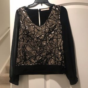 Stunning gold sequin blouse